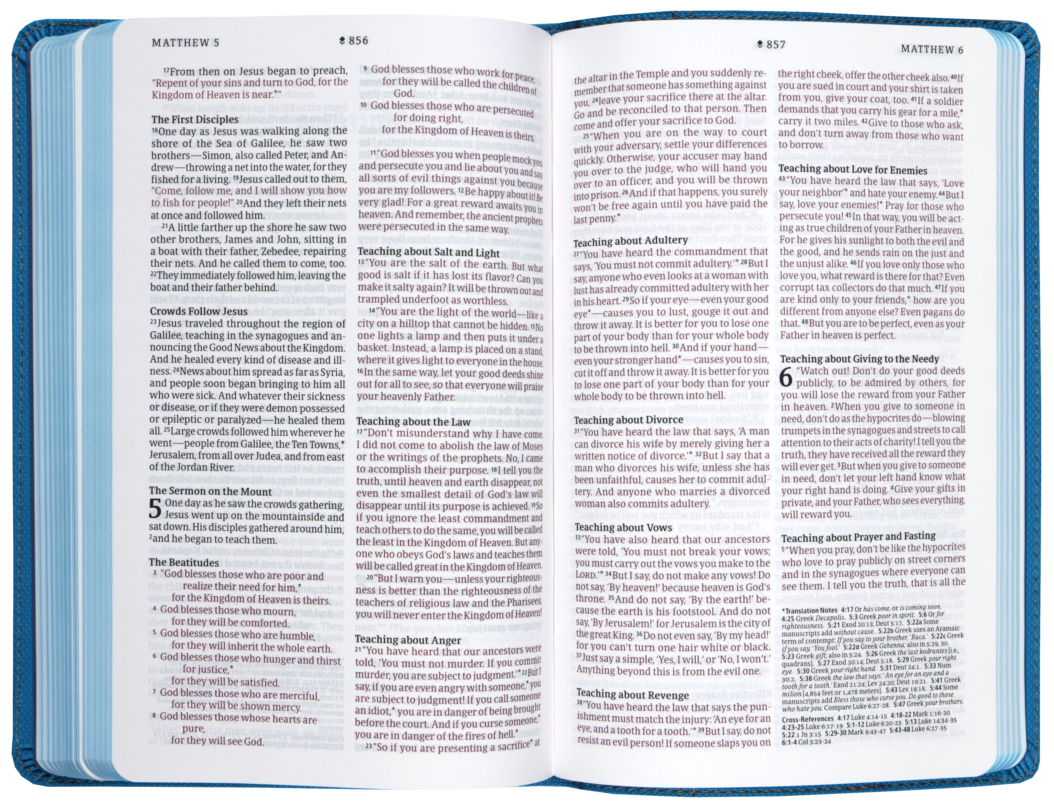 NLT Kids Bible, Thinline Reference Edition, Camo Blue (Red Letter Edition)