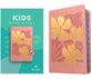 NLT Kids Bible, Thinline Reference Edition, Tropical Flowers Dusty Pink, Indexed (Red Letter Edition)