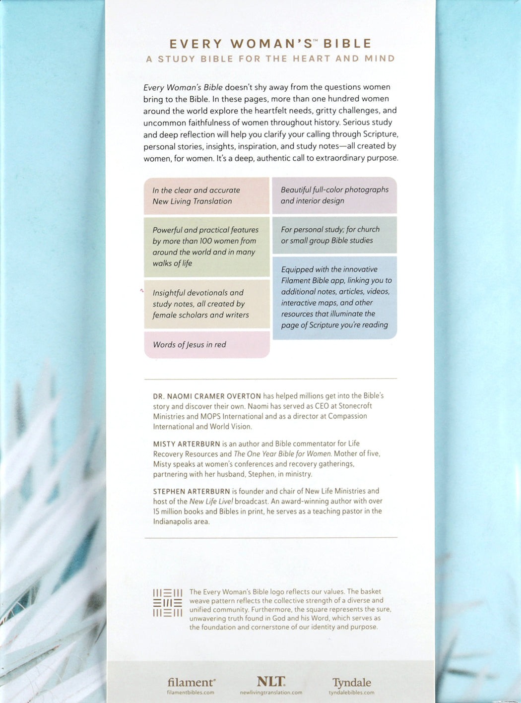 NLT Every Woman’s Bible Filament Enabled Sky Blue (Red Letter Edition)