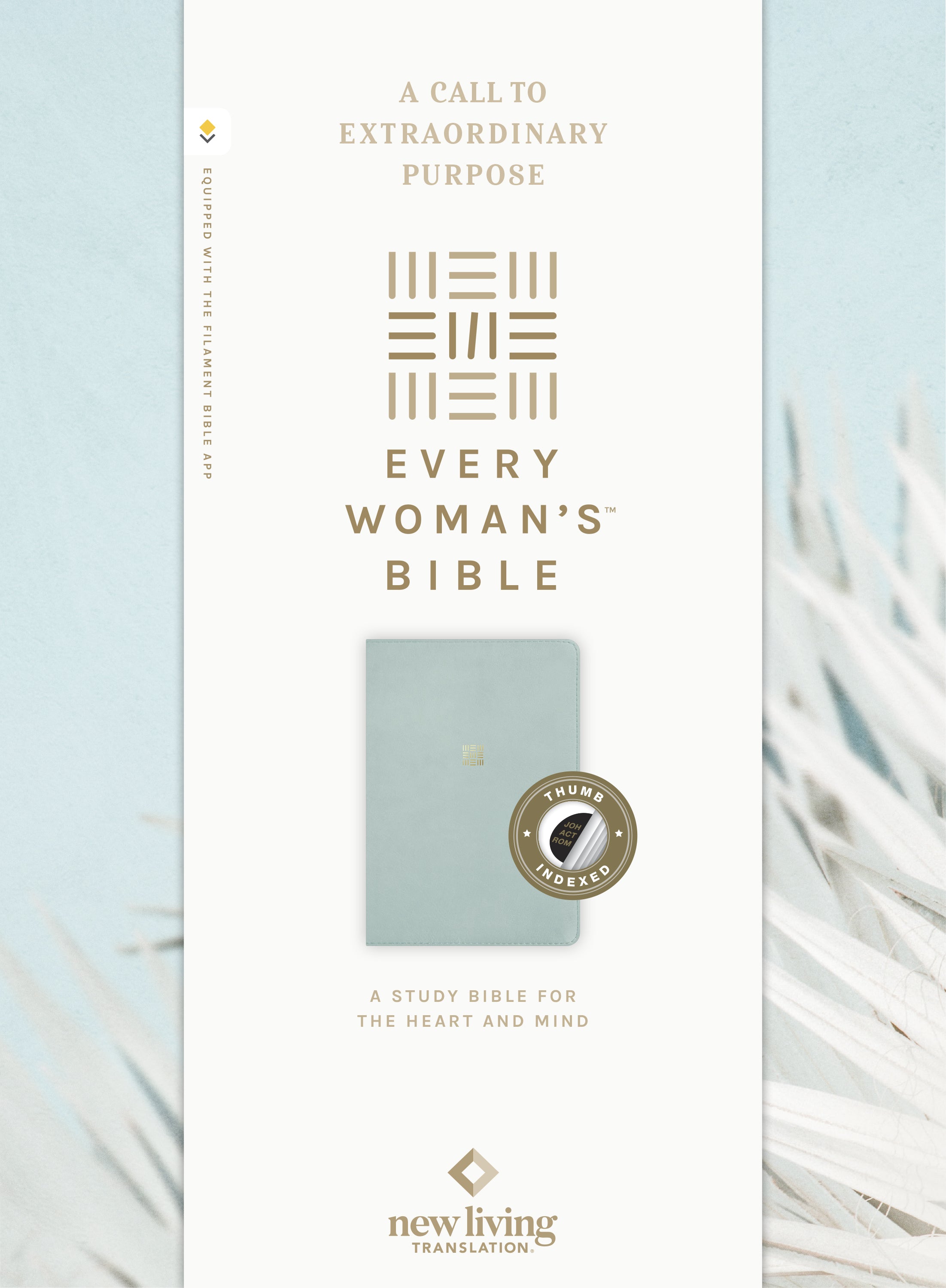 NLT Every Woman’s Bible Filament Enabled Sky Blue Indexed (Red Letter Edition)