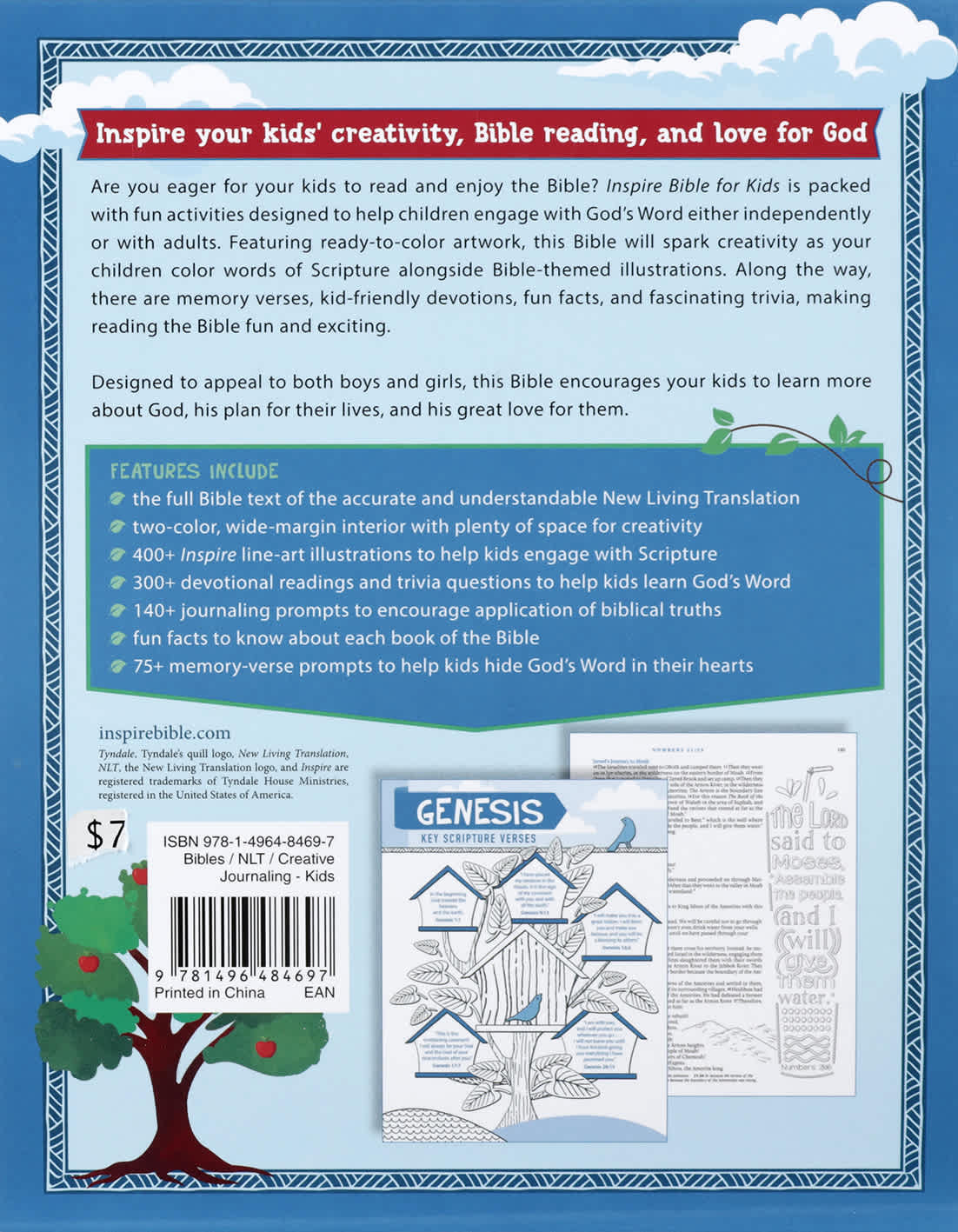 NLT Inspire Bible for Kids