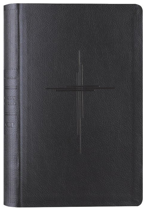 NLT Premium Value Thinline Bible, Filament-Enabled Edition, Trinity Cross Black