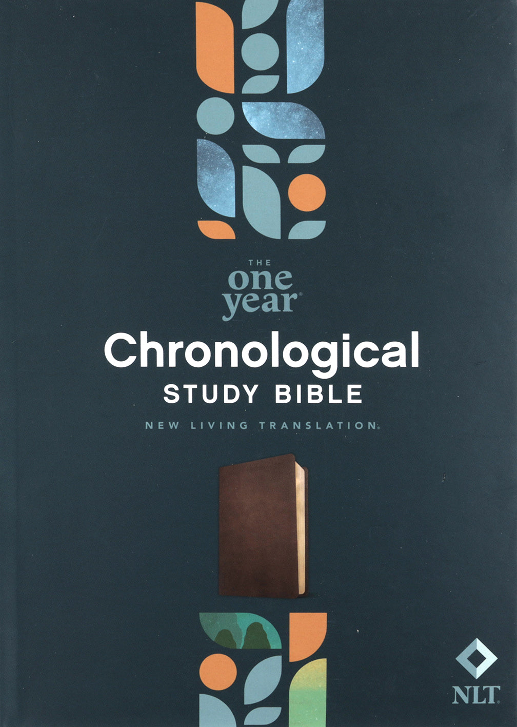 NLT One Year Chronological Study Bible, Rustic Brown
