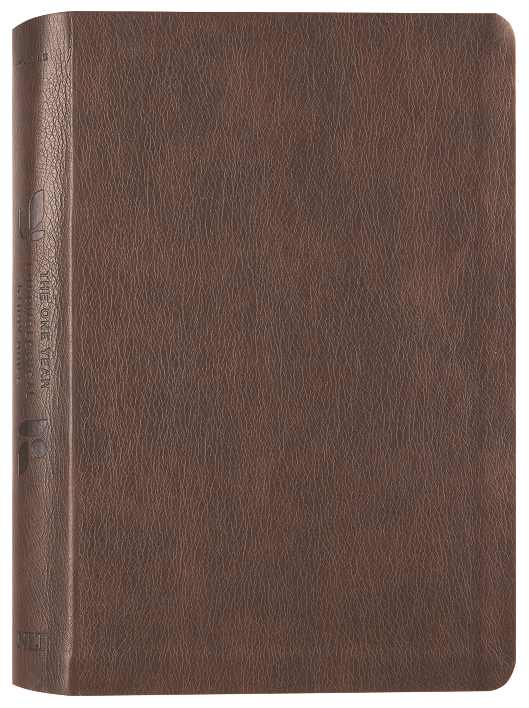 NLT One Year Chronological Study Bible, Rustic Brown