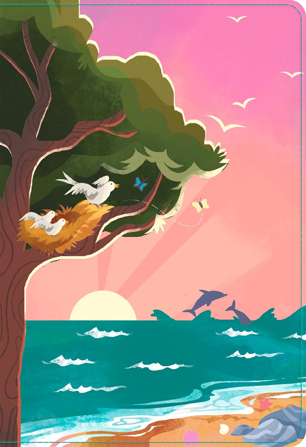 NLT Go Bible for Kids, Beach Sunrise