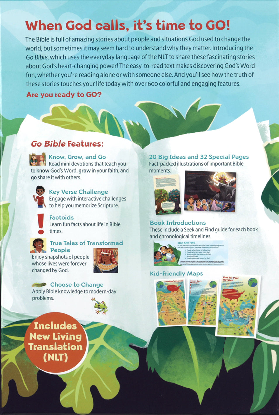 NLT Go Bible for Kids, Teal Ocean