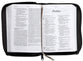 NLT Compact Giant Print Zipper Bible Filament Enabled Black Cross (Red Letter Edition)