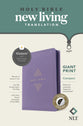 NLT Compact Giant Print Zipper Bible Filament Enabled Diamond Lavender Indexed (Red Letter Edition)