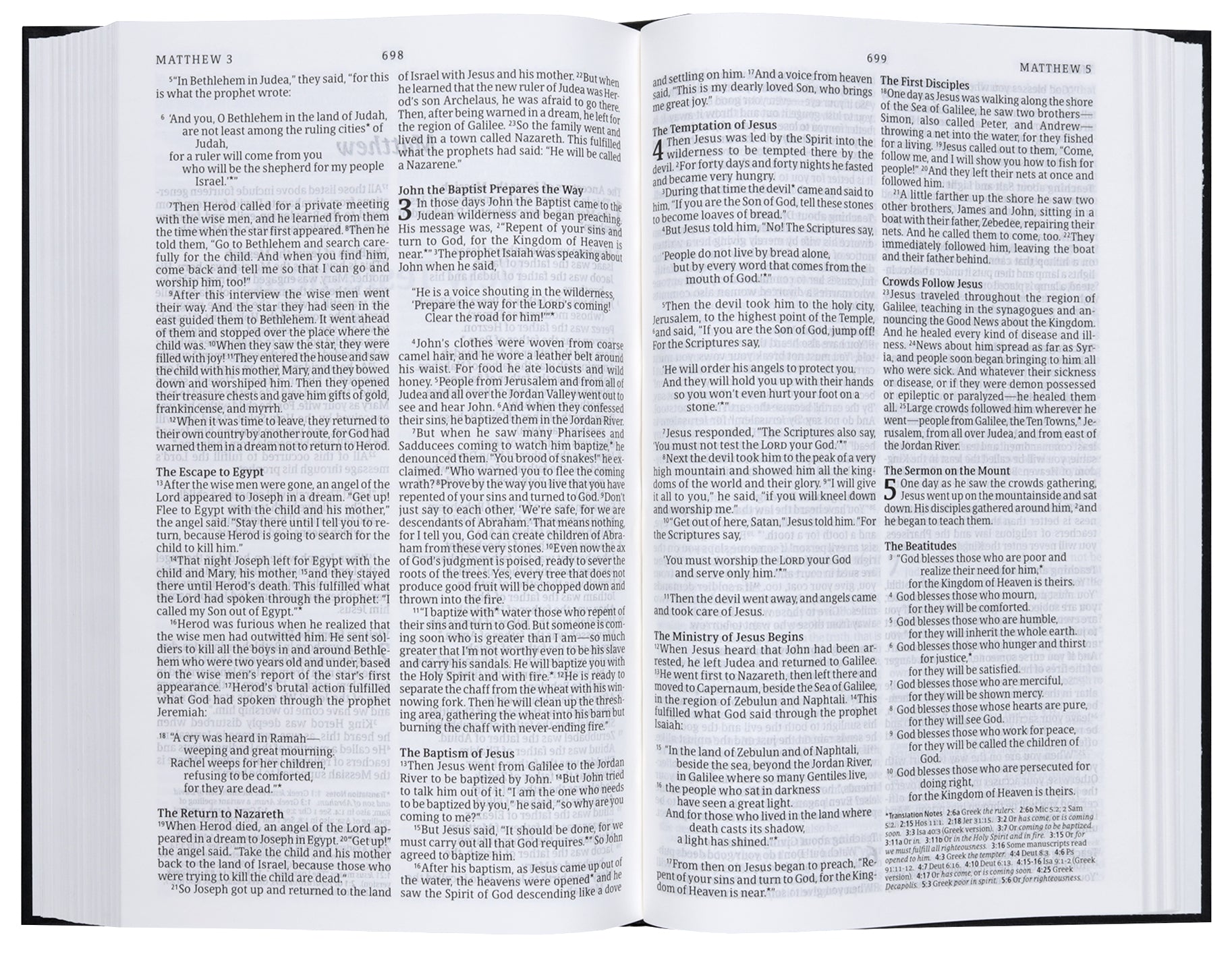 NLT Church Bible Black (Black Letter Edition)