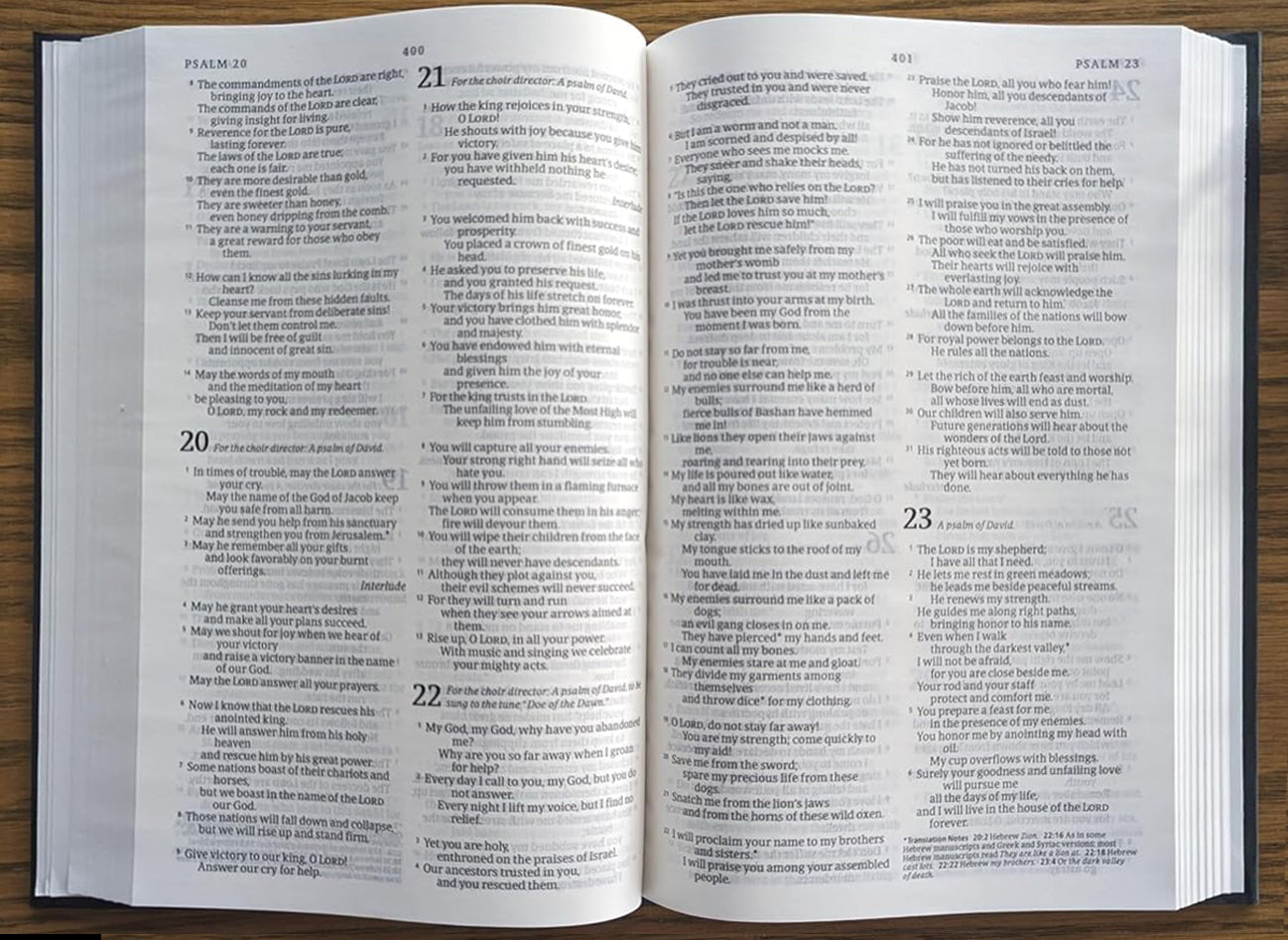 NLT Large Print Pew Bible Black (Black Letter Edition)