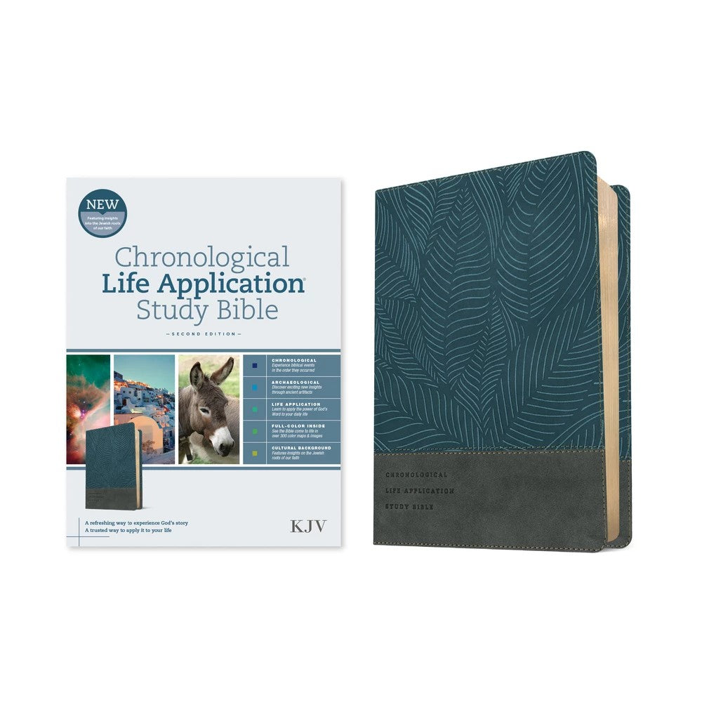 KJV Chronological Life Application Study Bible 2nd Edition Blue (Black Letter Edition)