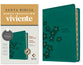 NTV Biblia compacta letra gigante con Filament Turquesa floral Índice (NTV Compact Bible Giant Print with Filament Floral Turquoise Red Letter, Spanish Edition)