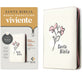 NTV Biblia compacta letra gigante de zíper con Filament Beige (NTV Compact Bible Giant Zipper Print with Filament Beige (Red Letter, Spanish Edition)