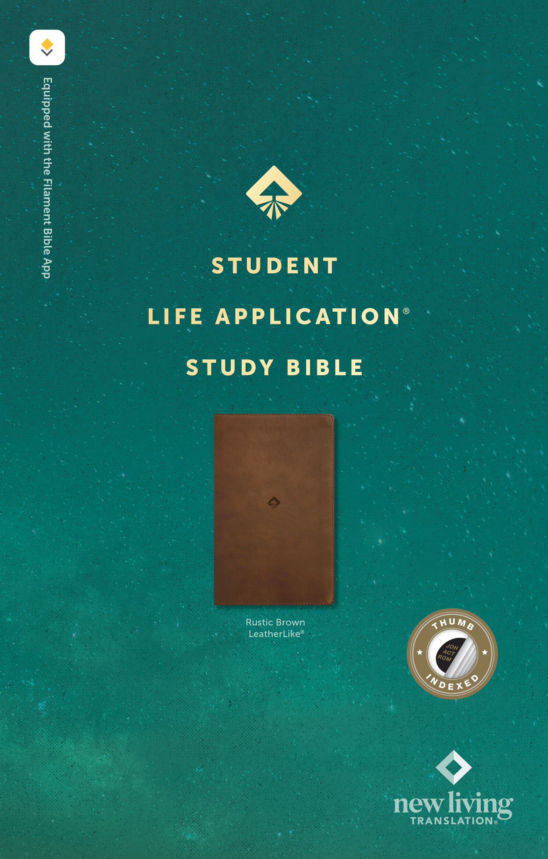 NLT Student Life Application Study Bible Filament Enabled Rustic Brown Indexed (Red Letter Edition)