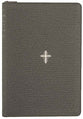 NLT Thinline Reference Zipper Bible Filament Enabled Textured Cross Gray (Red Letter Edition)