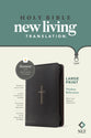 NLT Large Print Thinline Reference Zipper Bible Filament Enabled Black Cross (Red Letter Edition)