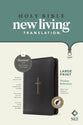 NLT Large Print Thinline Reference Zipper Bible Filament Enabled Black Cross Indexed (Red Letter Edition)