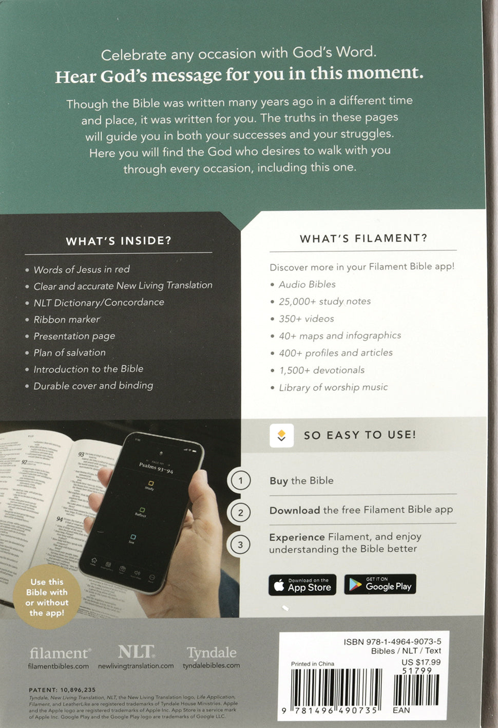 NLT Premium Gift Bible Star Cross Taupe (Red Letter Edition)
