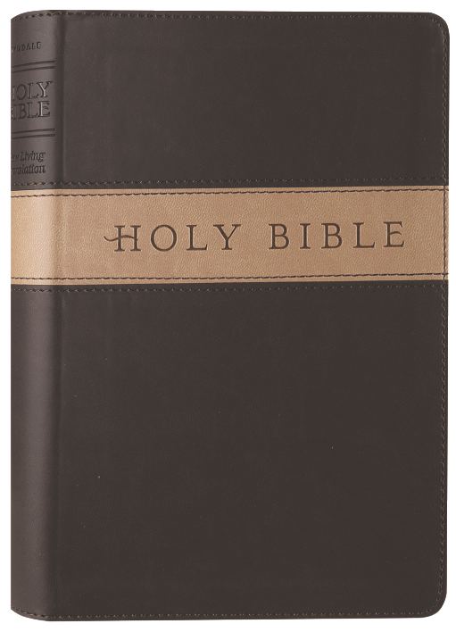 NLT Premium Gift Bible Dark Brown/Tan (Red Letter Edition)