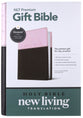 NLT Premium Gift Bible Pink/Dark Brown (Red Letter Edition)