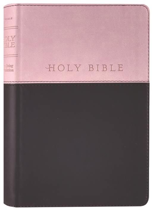 NLT Premium Gift Bible Pink/Dark Brown (Red Letter Edition)