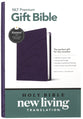 NLT Premium Gift Bible Filament Enabled Purple Petals (Red Letter Edition)