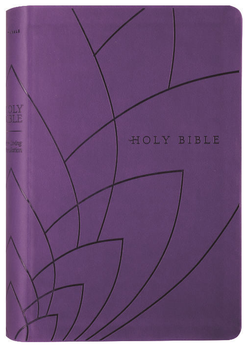 NLT Premium Gift Bible Filament Enabled Purple Petals (Red Letter Edition)