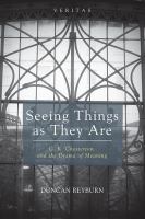 Seeing Things as They Are (#18 in Veritas Series)