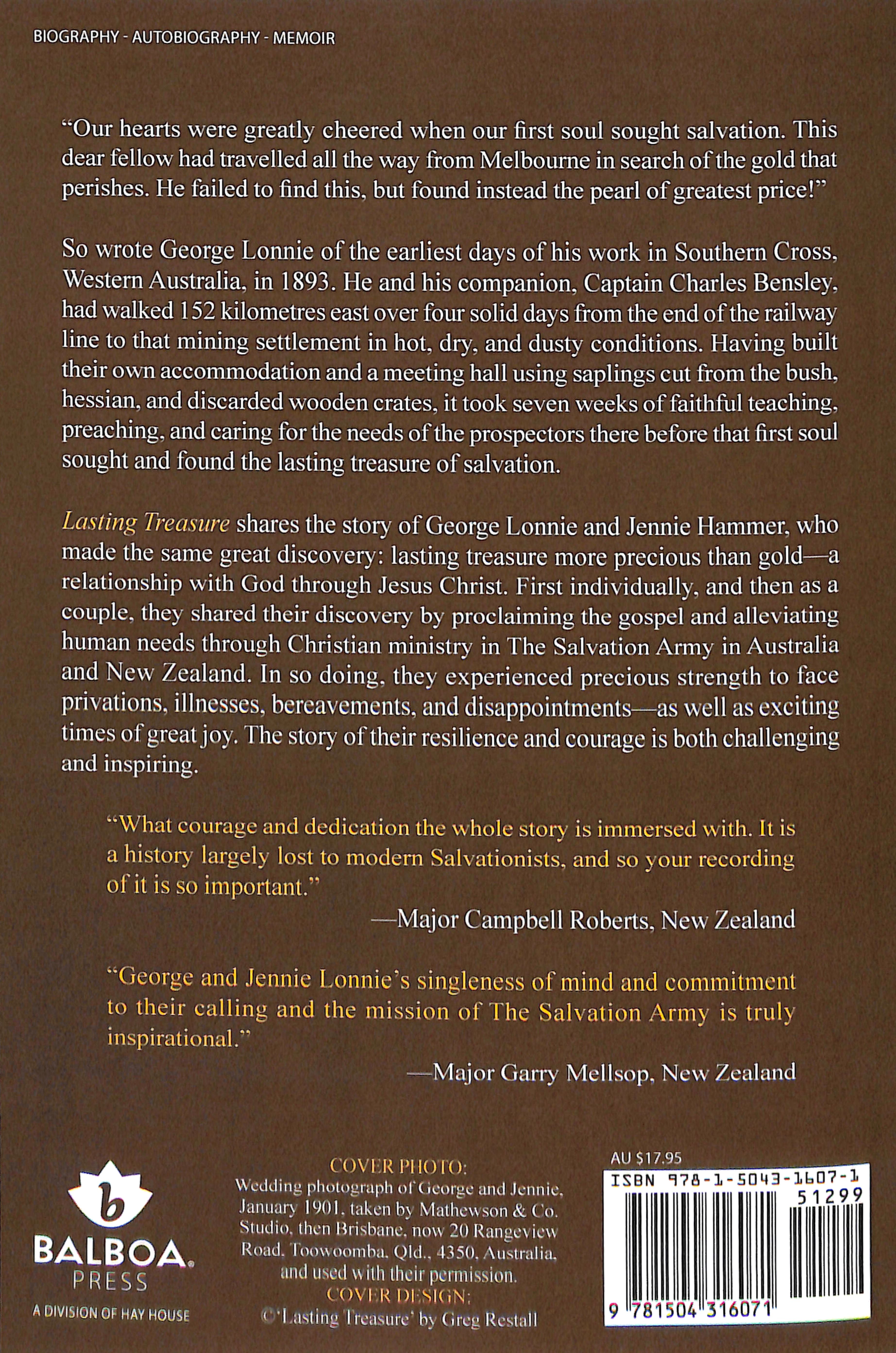 Lasting Treasure: The Story of George and Jennie Lonnie