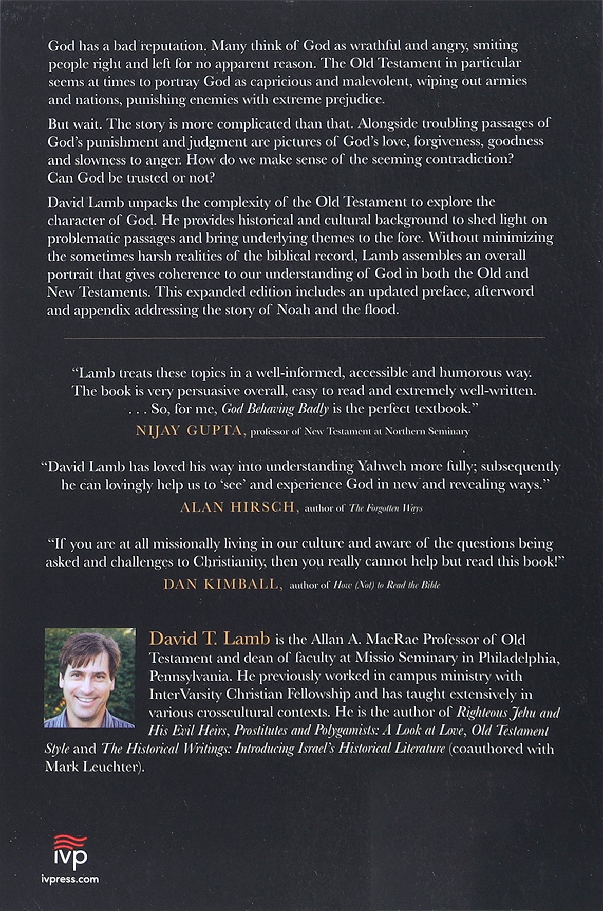 God Behaving Badly: Is the God of the Old Testament Angry, Sexist and Racist?