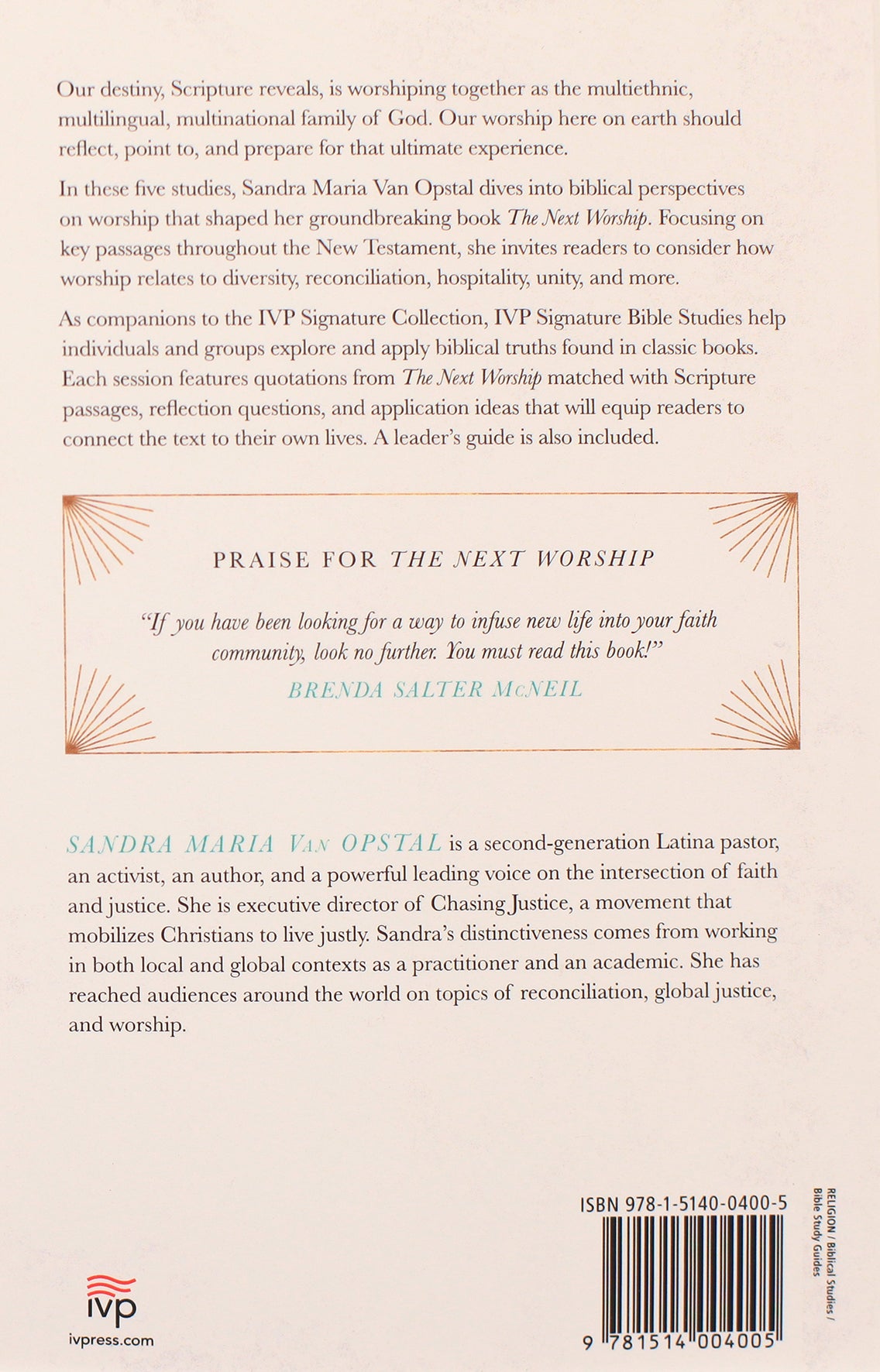The Next Worship Bible Study (5 Studies) (Ivp Signature Bible Studies Series)