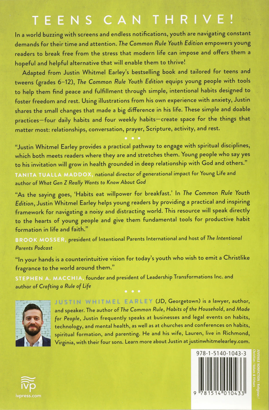 The Common Rule: Growing Your Faith in a Distracted World (Youth Edition)