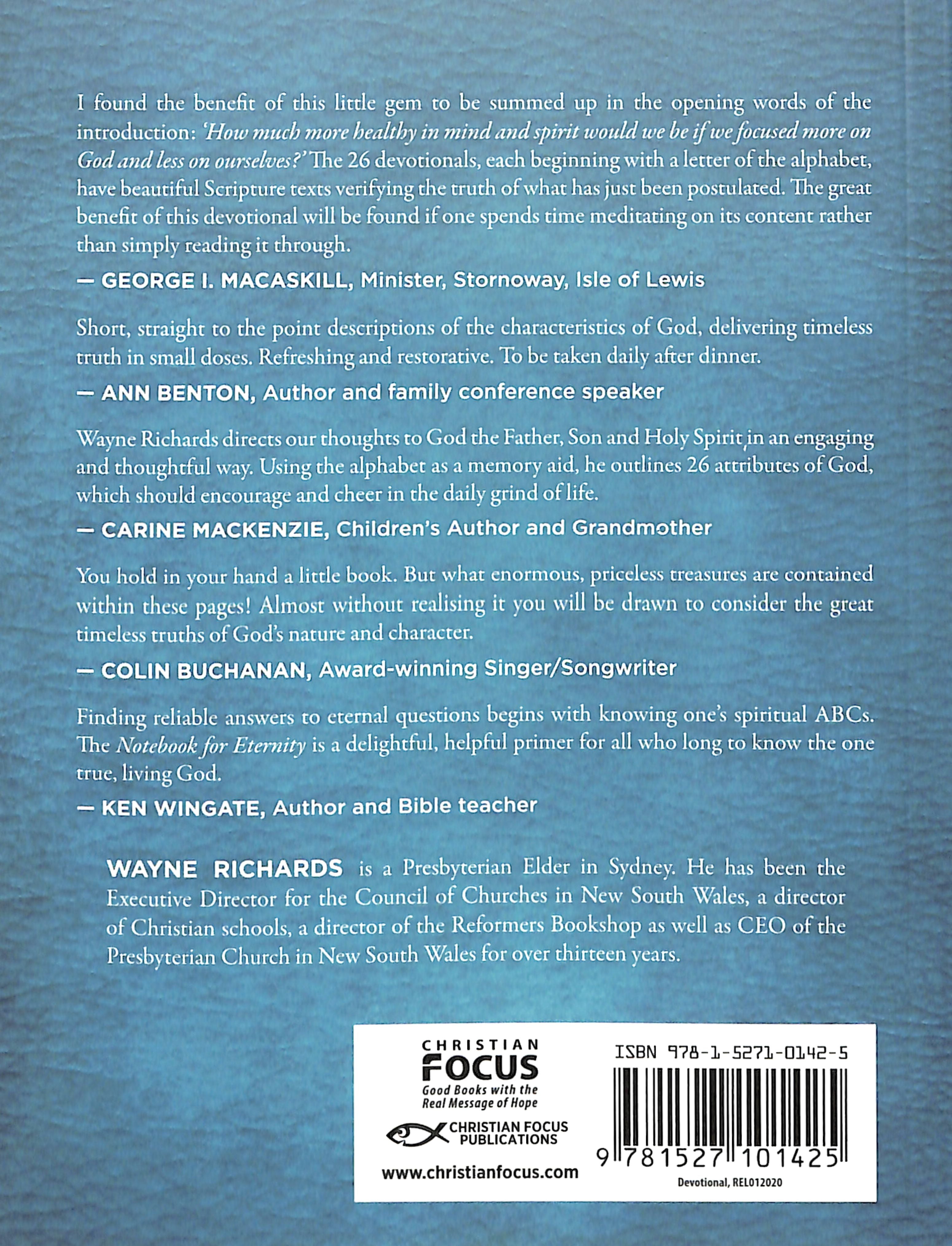 Notebook For Eternity: 26 Reflections on the Nature of God