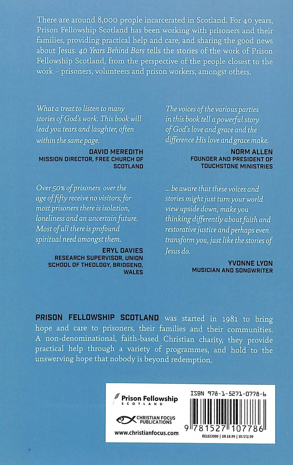 40 Years Behind Bars: The Inside Story of Prison Fellowship Scotland