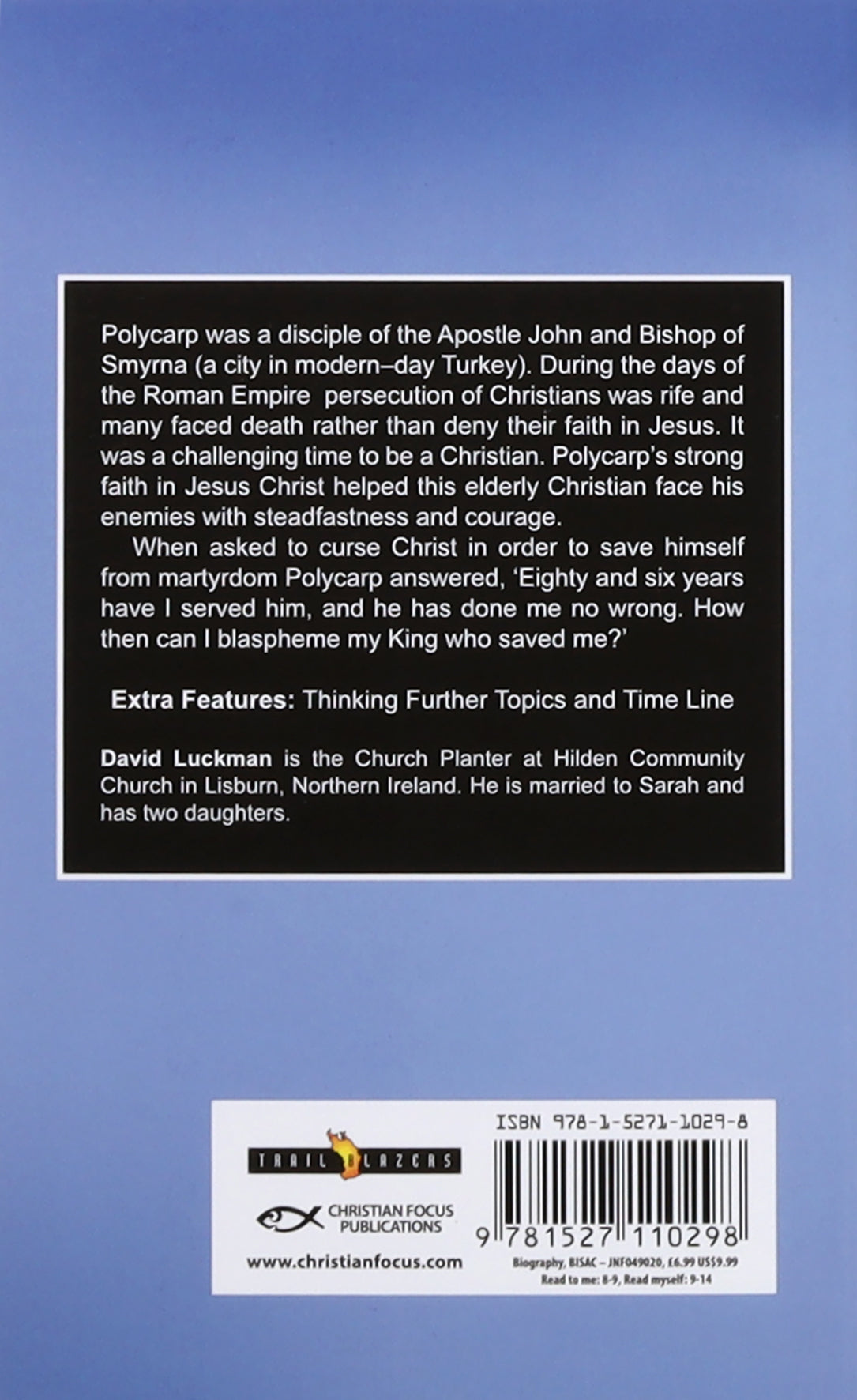 Polycarp: Faithful Unto Death (Trail Blazers Series)