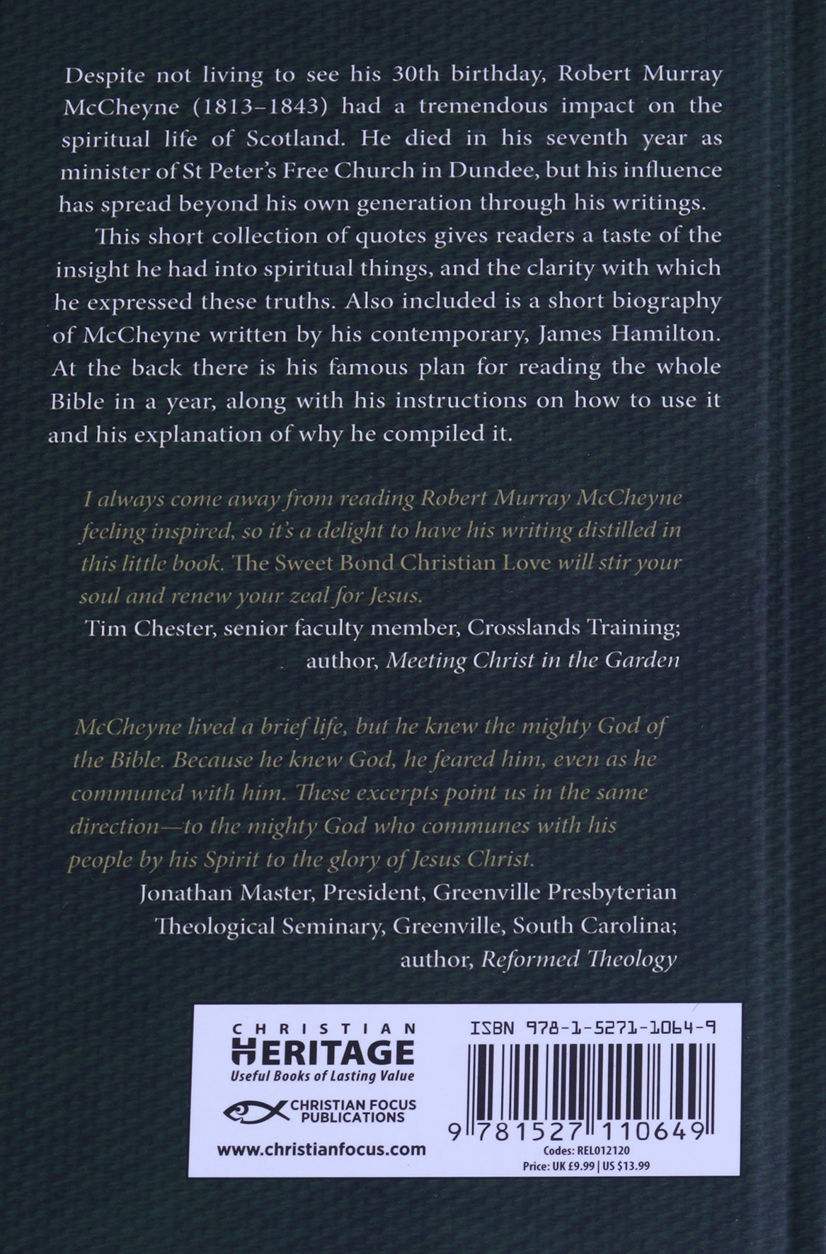 The Sweet Bond of Christian Love: A Collection of Quotes From Robert Murray Mccheyne