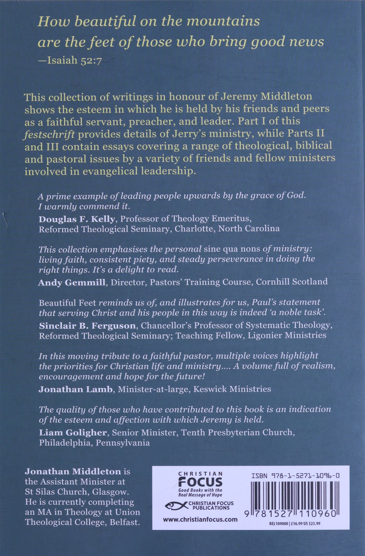 Beautiful Feet: Ministers, Ministry, and the Life of the Church