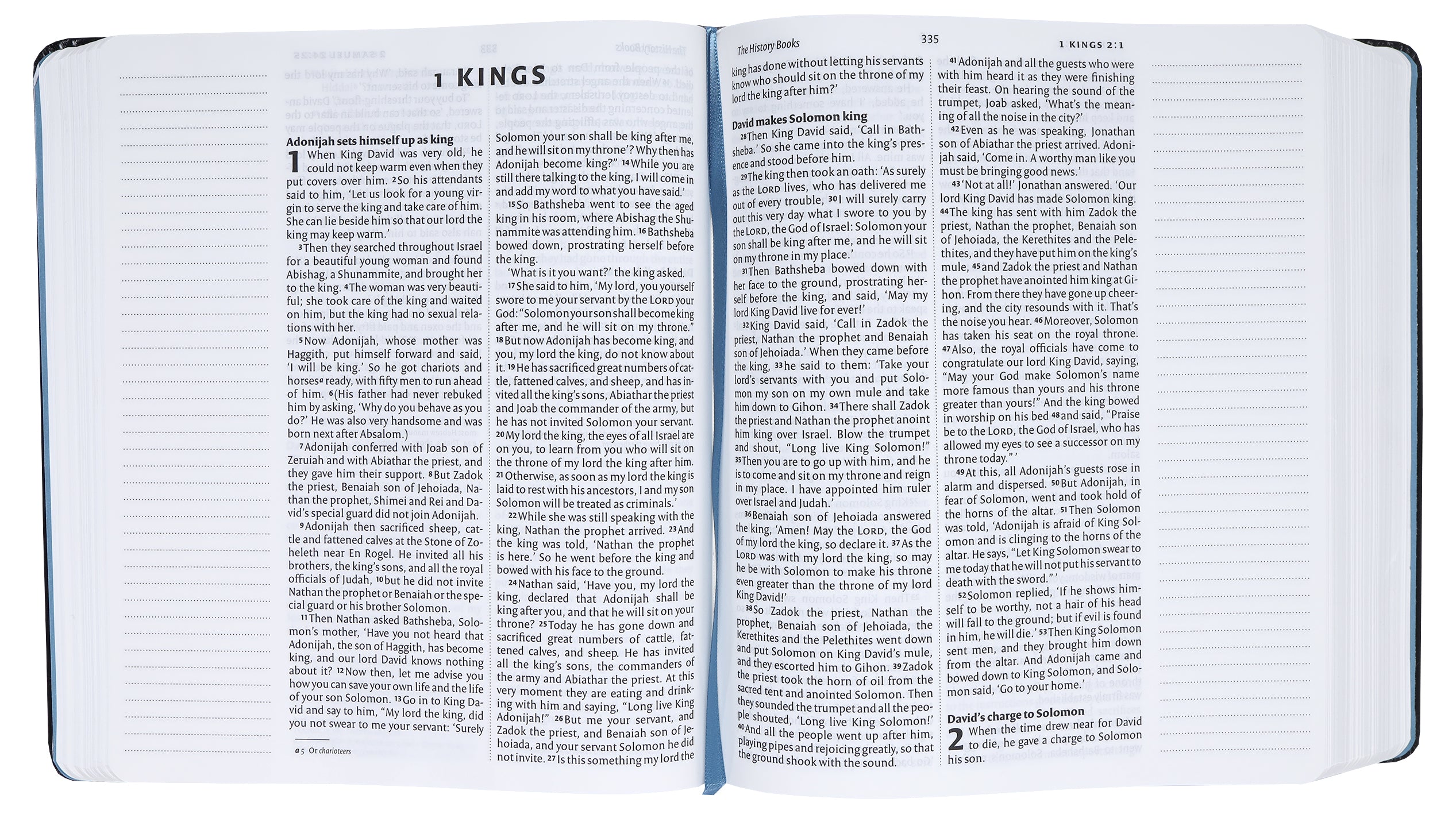 NIV Journalling Bible Black Elastic Strap Anglicised Text