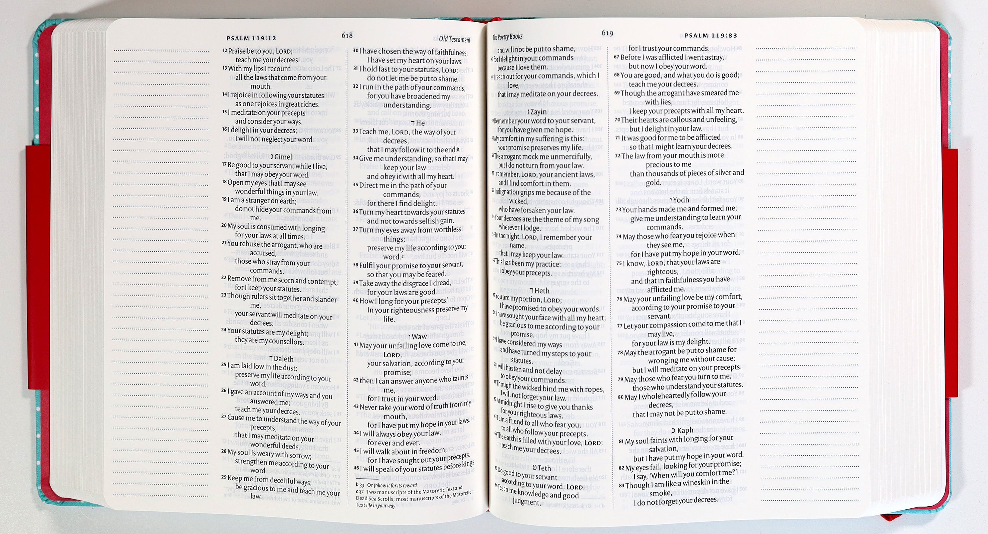 NIV Journalling Bible Mint Polka Dot With Elastic Band British Edition