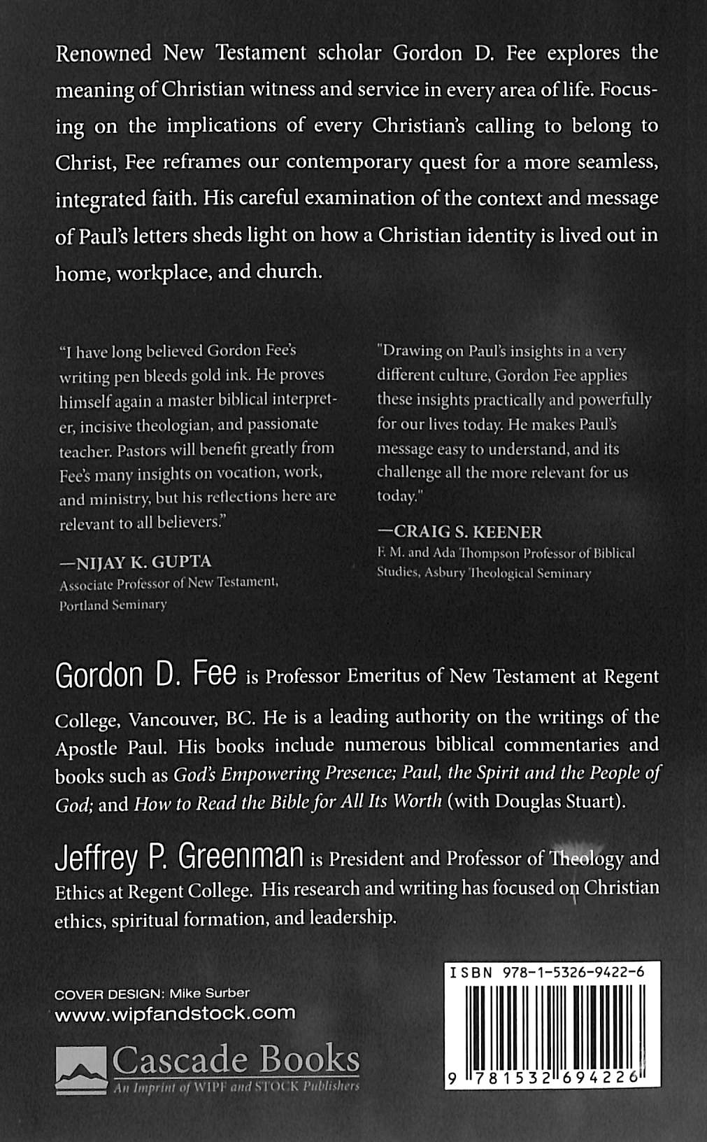 Offer Yourselves to God: Vocation, Work, and Ministry in Paul's Epistles