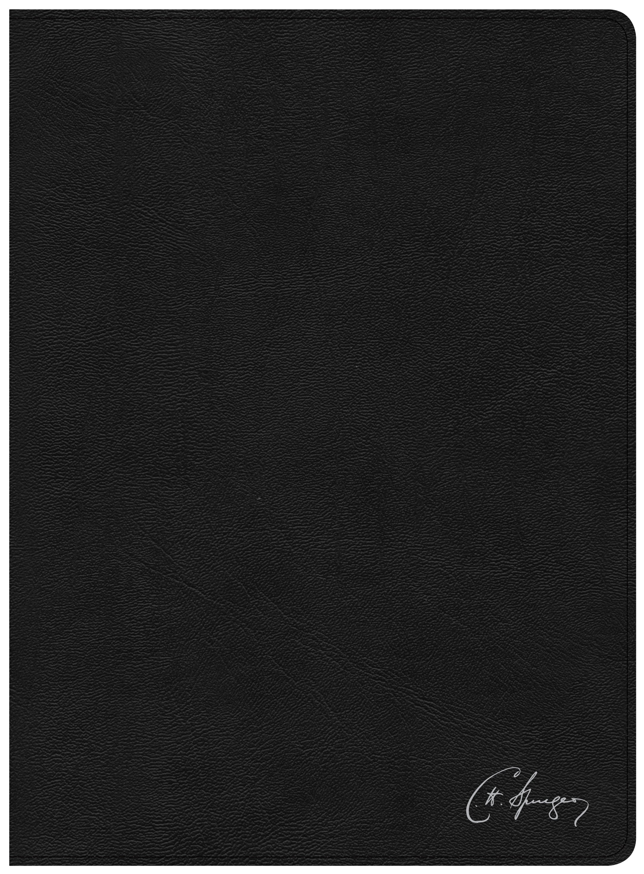 KJV Spurgeon Study Bible Black