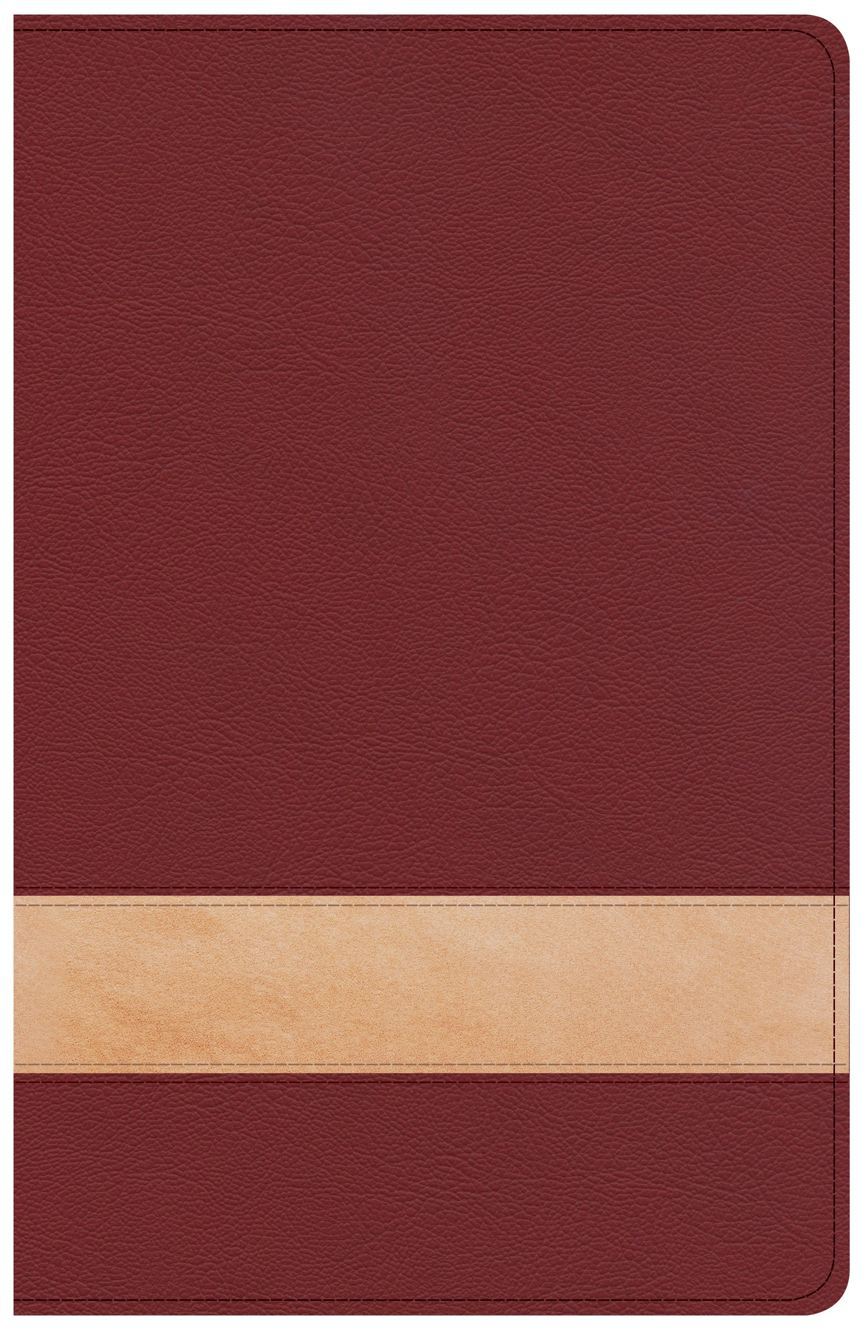 CSB Large Print Personal Size Reference Bible Crimson/Tan Indexed (Red Letter Edition)