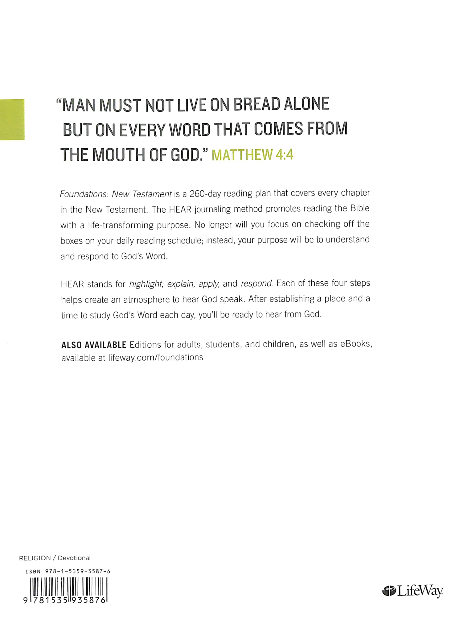 Foundations - New Testament: A 260-Day Bible Reading Plan For Busy Believers