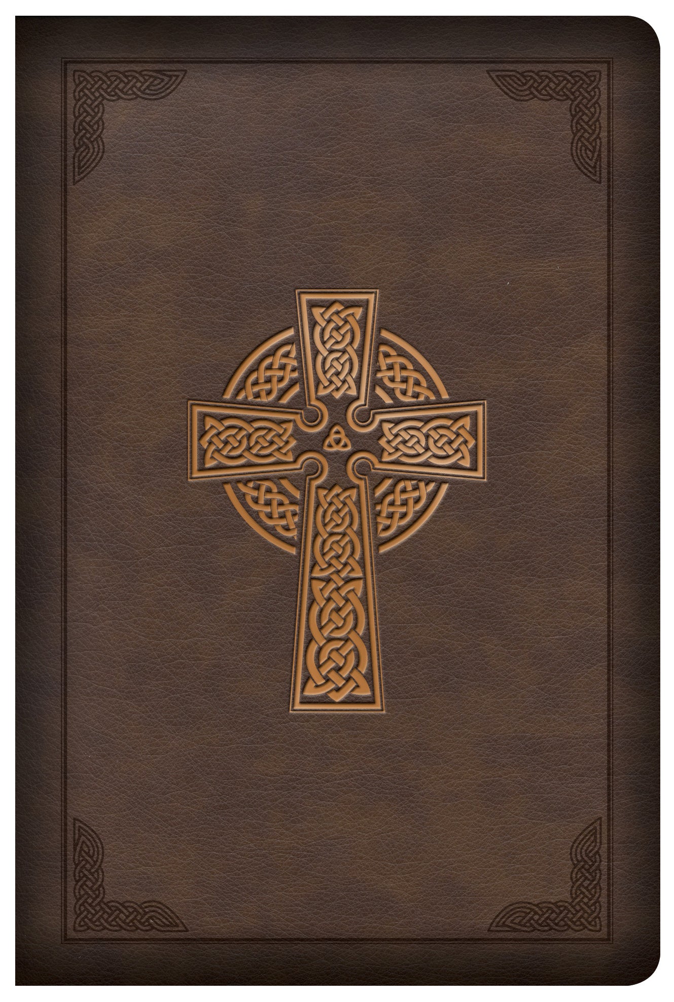 KJV Large Print Compact Reference Bible Celtic Cross Brown (Red Letter Edition)