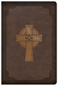 KJV Large Print Compact Reference Bible Celtic Cross Brown (Red Letter Edition)