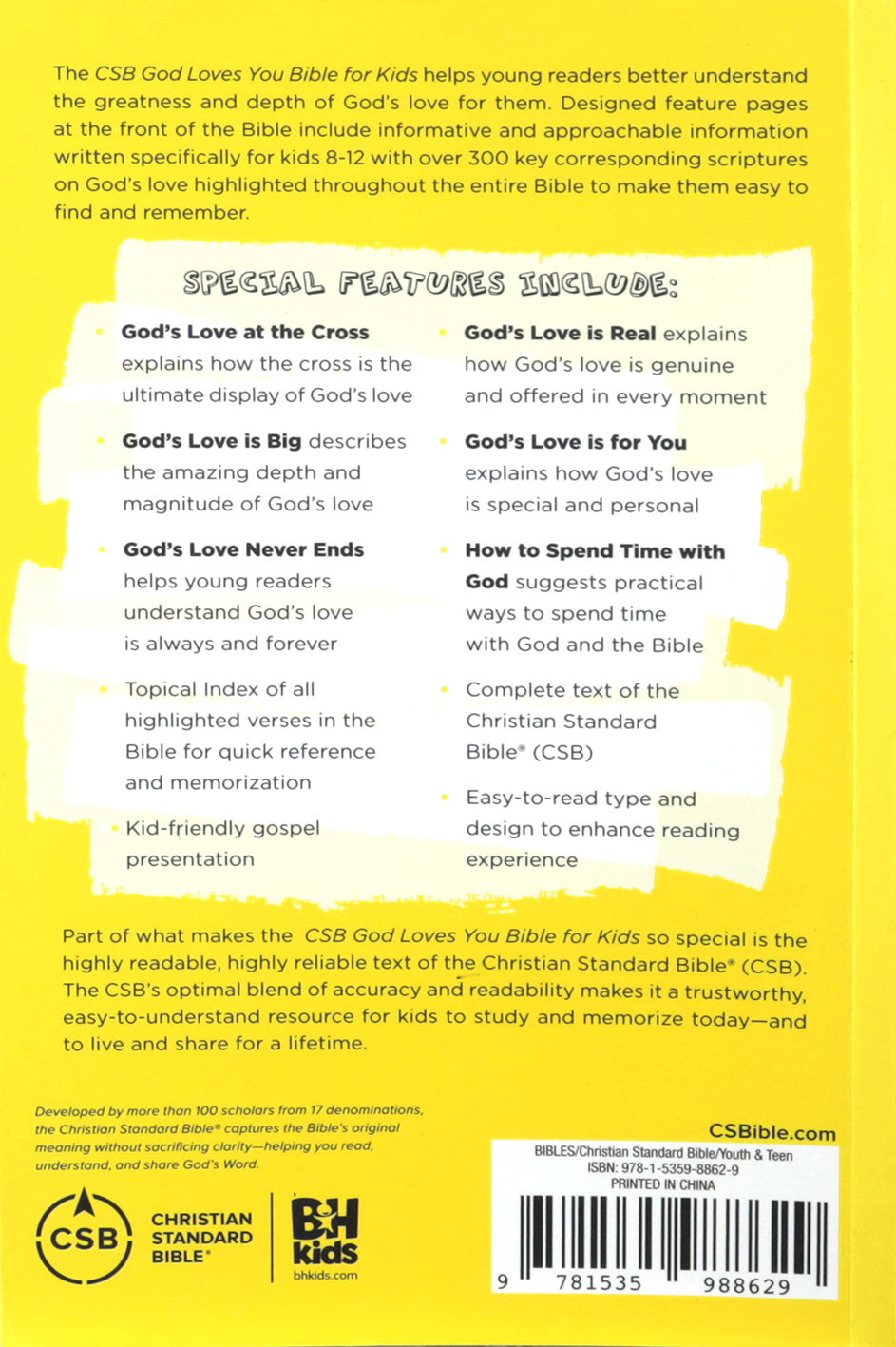 CSB God Loves You Bible For Kids
