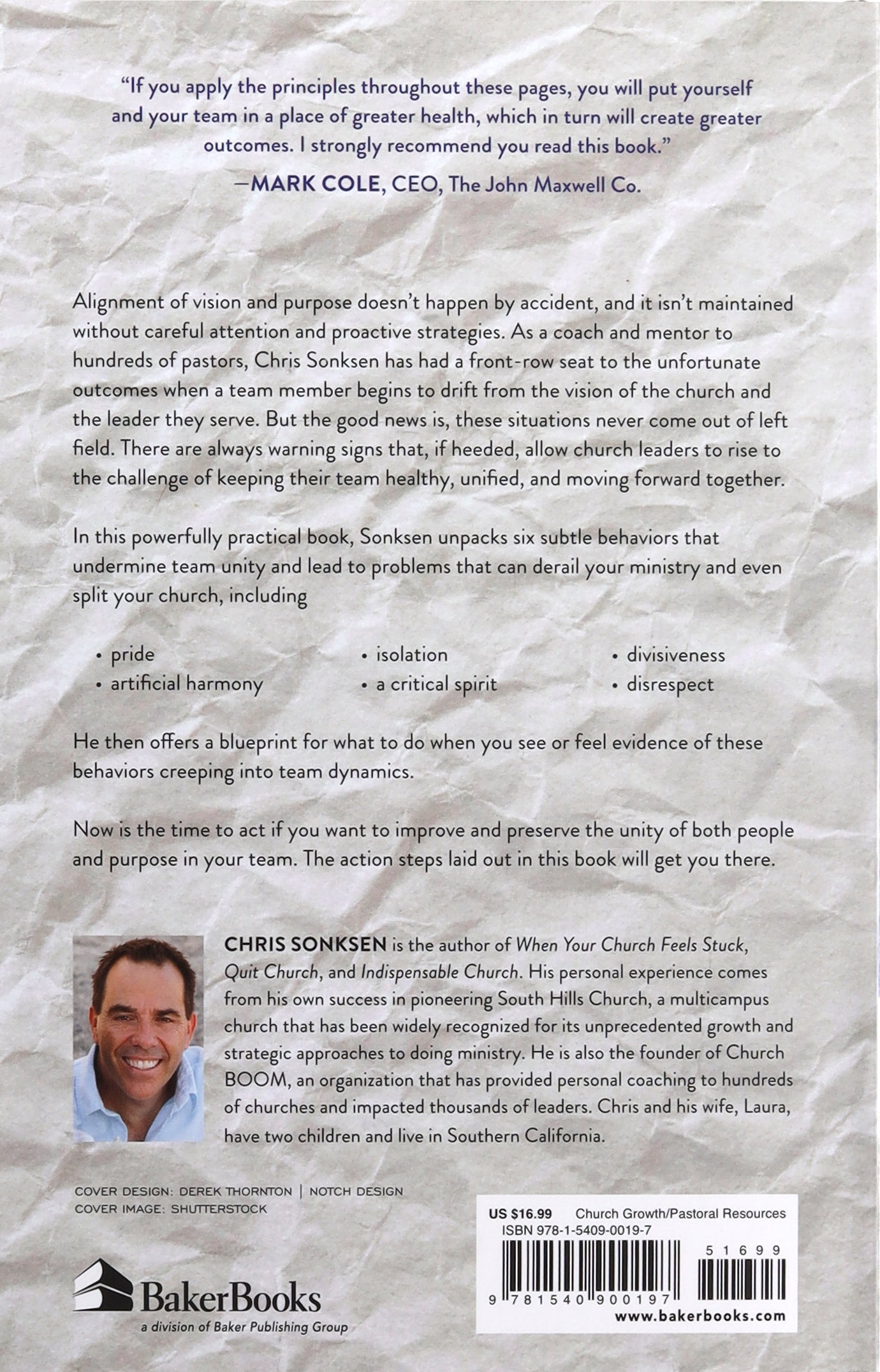 Saving Your Church From Itself: Six Subtle Behaviors That Tear Teams Apart and How to Stop Them