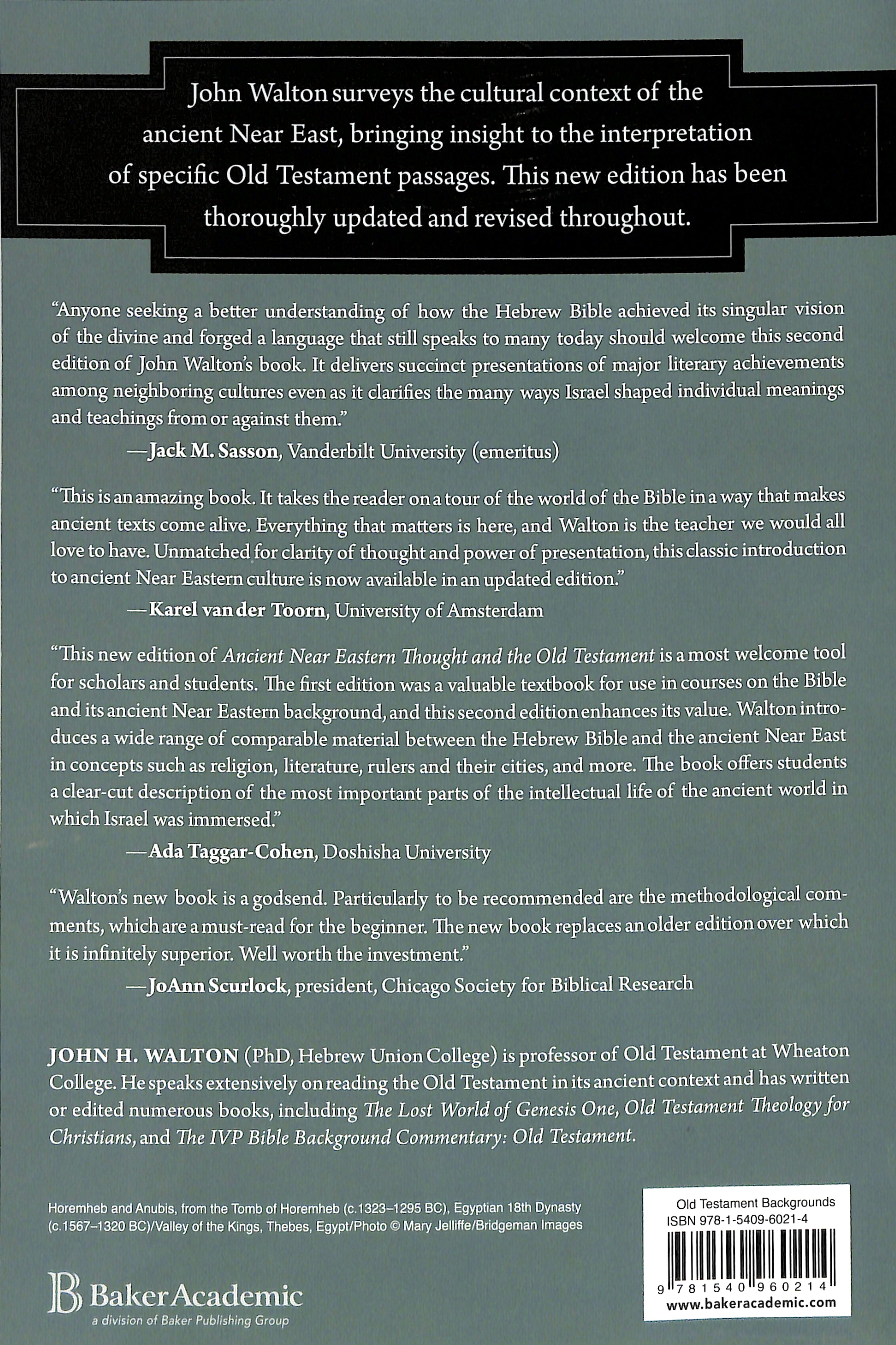 Ancient Near Eastern Thought and the Old Testament: Introducing the Conceptual World of the Hebrew Bible (2nd Edition)