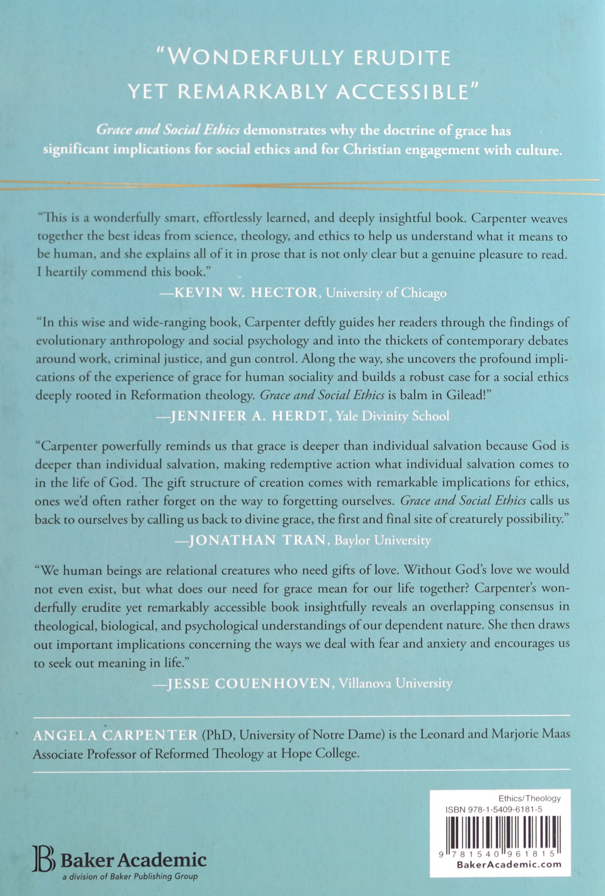 Grace and Social Ethics: Gift as the Foundation of Our Life Together