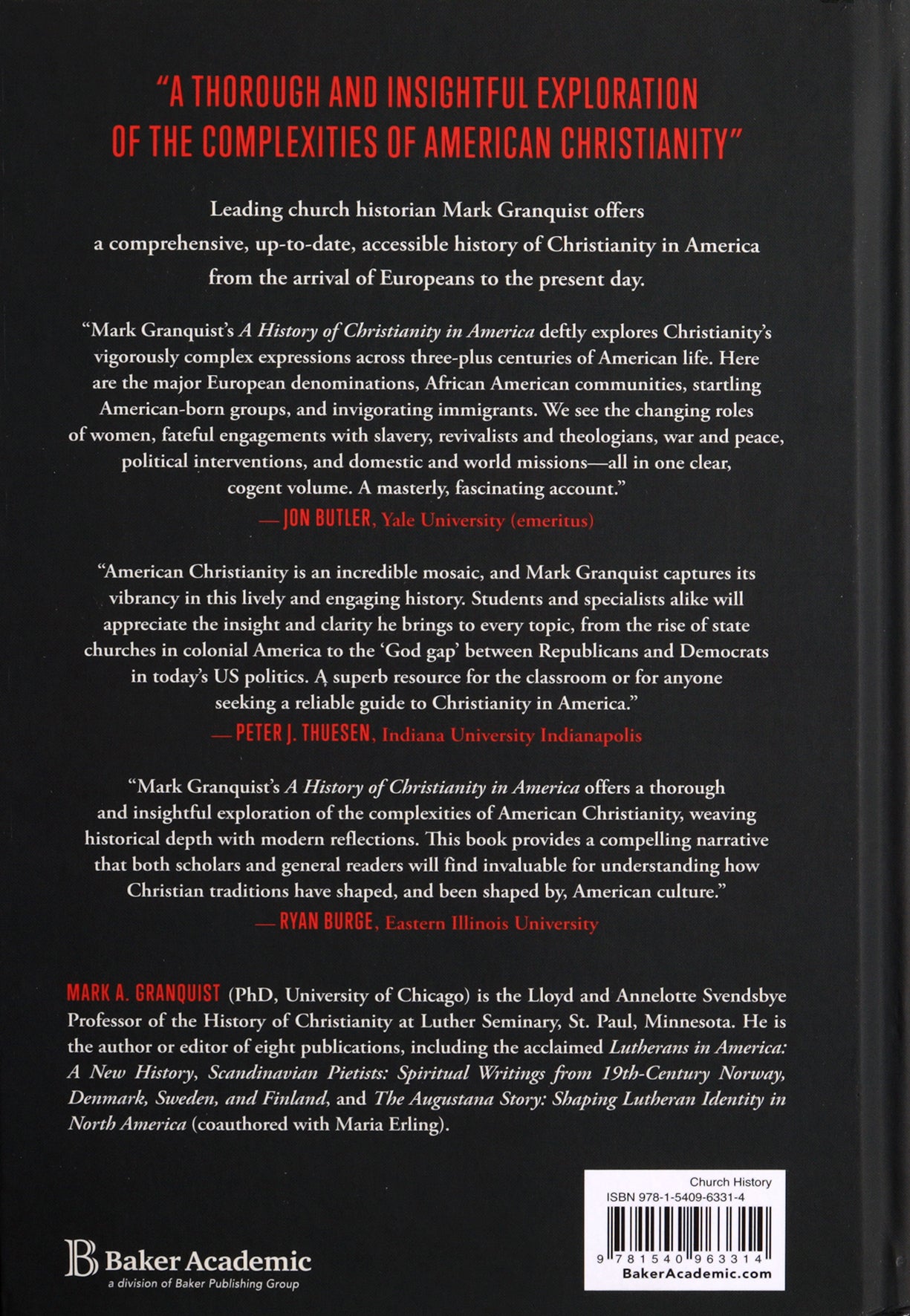 A History of Christianity in America